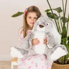 Hermann Teddy Kuscheltier Hase Plüsch 45 cm grau Spielzeug Produktbild-Vorschau 3