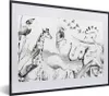 MuchoWow® Gerahmtes Poster Wasserfarben - Tiere - Dschungel Produktbild-Vorschau 1