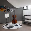 A room with a cello, music stand, and records on the wall, suggesting a music-themed space. Náhled obrázku produktu