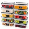 Relaxdays Frischhaltedosen, 10er Set, 1000 ml, Kunststoff, Produktbild-Vorschau 1