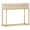 Konsolentisch Golden 90 × 30 × 75 cm Massivholz Mango Produktbild-Vorschau 7