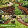 Set di bordure per prato in acciaio Corten AREBOS da 15 m – Anteprima dell’immagine prodotto 6