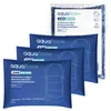 Three blue moisture absorber bags for cars are displayed in front of a larger packaged bag of the same product. Anteprima dell’immagine prodotto