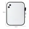 A whiteboard with dimensions indicated by measurement lines and text. Produktbild-Vorschau