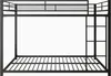 Łóżko piętrowe dla dzieci Fortuna Lai - czarne- 140x200cm Podgląd zdjęcia produktu 4