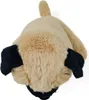 A plush toy pug viewed from the back, with its tail curled up. Produktbild-Vorschau