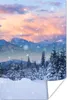 MuchoWow® Poster Schnee - Himmel - Wald - Winter 20x30 cm - Produktbild-Vorschau 1