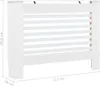 vidaXL Osłona grzejnika biała 112×19×81,5 cm MDF Podgląd zdjęcia produktu 11