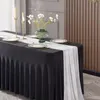 Stretch Tischhusse 185x78 cm - Schwarz - Elastische Produktbild-Vorschau 2