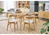Miliboo - Rechteckiger Esstisch dunkles Holz Nussbaum L120 Produktbild-Vorschau 2