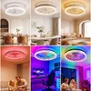 68W Leise Deckenventilator,Kristall Deckenleuchte RGB Produktbild-Vorschau 11