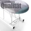 A close-up of an ironing board for sleeves, with text overlay. Produktbild-Vorschau
