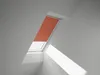 VELUX Verdunkelungsrollo uni orange manuell Rahmen weiß DKL Produktbild-Vorschau 1