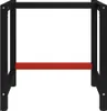 A black metal workbench frame with a red crossbar, shown against a white background. Náhľad obrázku produktu