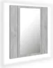 vidaXL Armoire à miroir de salle de bain LED gris béton Voir les images du produit 2