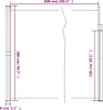 vidaXL Seitenmarkise Ausziehbar Schwarz 200x600 cm Produktbild-Vorschau 8