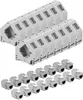 kwmobile Keystone Modul Set CAT 6A mit Hutschienenadapter - Produktbild-Vorschau 1