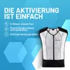 Inuteq Bodycool Hybrid 2in1 kühlende Weste, schwarz/weiß, M Produktbild-Vorschau 8