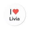 MuchoWow® Mauspad Mousepad Ich liebe - Livia - Mädchen Produktbild-Vorschau 1