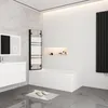 AICA 130cmx140cm Badewannenaufsatz Schwarz mit Blickdichten Produktbild-Vorschau 2