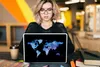 MuchoWow® Laptop Aufkleber Sticker Cover Weltkarte - Produktbild-Vorschau 5