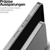 Close-up of a phone case showing precise cutouts for buttons and ports. Produktbild-Vorschau