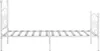 vidaXL Bettgestell mit Lattenrost Weiß Metall 100 × 200 cm Produktbild-Vorschau 3
