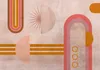 Vlies Fototapete - Pink Arcs 350x245 cm Abstrakt Produktbild-Vorschau 5