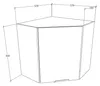 VCM Küchenschrank hängend | Maße ca. H. 60 x B. 57 x T. 57 Produktbild-Vorschau 5