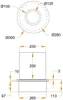 Brûleur rond avec verre pour cheminée au bioéthanol, Voir les images du produit 4