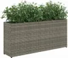 vidaXL Květináč se 2 květináči 2 ks. Šedý 90x20x40 cm Poly Náhled obrázku produktu 4