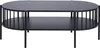 BELIANI Couchtisch Schwarz MDF-Platte mit Metallbeinen Produktbild-Vorschau 5