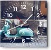 Wanduhr - Quadrat - Glasuhr - Roller Straße - 40x40cm - Produktbild-Vorschau 1