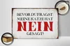 Holzschild Spruch 30x20cm meine Katze hat nein gesagt Produktbild-Vorschau 2