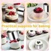 6‑Stück Edelstahl‑Dessertringe‑ und Speiseringe‑Set, Runder Produktbild-Vorschau 4