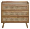 Calicosy - Cassettiera con 3 cassetti e frontali in rattan Anteprima dell’immagine prodotto 1