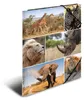 HERMA Eckspannermappe "Afrika Tiere" aus Karton DIN A4 Produktbild-Vorschau 2
