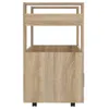 vidaXL Kuchyňský vozík Sonoma Dub 60x45x80 cm výrobek ze Náhled obrázku produktu 7