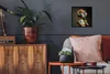MuchoWow® Gerahmtes Poster Frau - Blumen - Orange - Porträt Produktbild-Vorschau 2