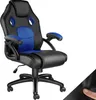 A black and blue ergonomic office chair with a white background. Náhled obrázku produktu