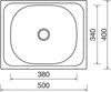 Sinks CLASSIC 500 M 0,5mm matný Náhled obrázku produktu 2