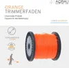 A spool of orange trimmer line is shown with descriptive text and icons. Anteprima dell’immagine prodotto