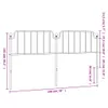 The Living Store Kopfteil Metall Schwarz 193 cm Produktbild-Vorschau 7