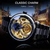 Montre FORSINING LU-14505 - Élégance Noire pour Hommes Voir les images du produit 3