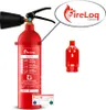 FireLoq 2kg Co2 Kohlendioxid im Stahl Behälter Dauerdruck Produktbild-Vorschau 1