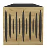 A single acoustic bass trap with a wood grain finish and black sound-absorbing inserts. Náhľad obrázku produktu