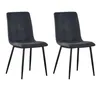 mcc direct Esszimmerstuhl im 2er Set aus Kunstvelourleder Produktbild-Vorschau 3