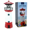 Solar LED Leuchtturm 27 cm rot-weiß mit rotierendem Licht Produktbild-Vorschau 17