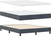 vidaXL Boxspringbett mit Matratze Dunkelgrau 160 x 200 cm Produktbild-Vorschau 5