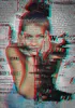 Kunstdruck auf Leinwand - Collage Eines Jungen Gesichts - Produktbild-Vorschau 1
